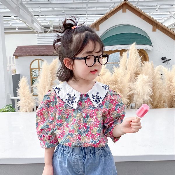 2020 new fashion daughter's clothing shirt shirt children's clothing korean style fashionable children's lapel floral short s, White;black
2020 new fashion daughter's clothing shirt shirt children's clothing korean style fashionable children's lapel floral short s, White;black