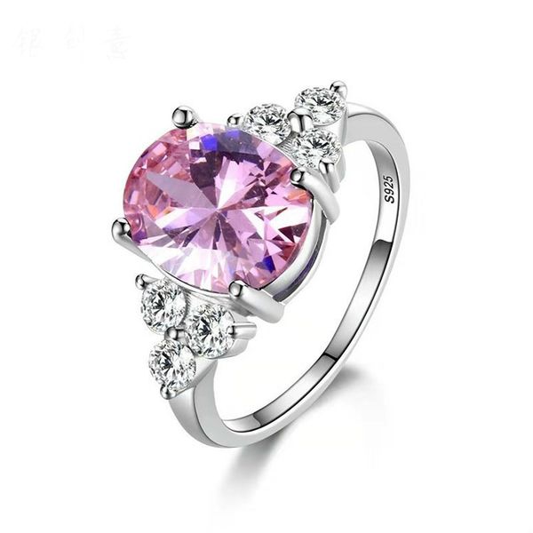 women's jewelry 925 sterling silver rings white pink light blue champagne zircon oval wedding ring, Slivery;golden
women's jewelry 925 sterling silver rings white pink light blue champagne zircon oval wedding ring, Slivery;golden