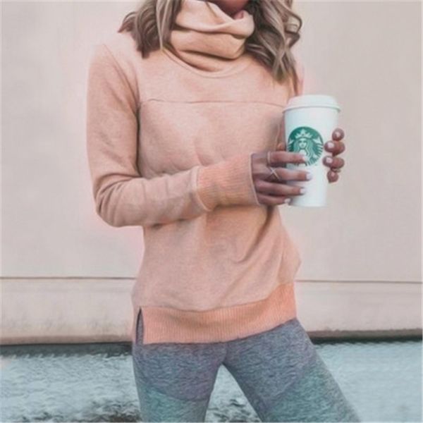 women high neck long sleeves sweatshirts fashion trend casual pullovers designer winter female loose turtleneck tshirt sweatshirts, Black
women high neck long sleeves sweatshirts fashion trend casual pullovers designer winter female loose turtleneck tshirt sweatshirts, Black