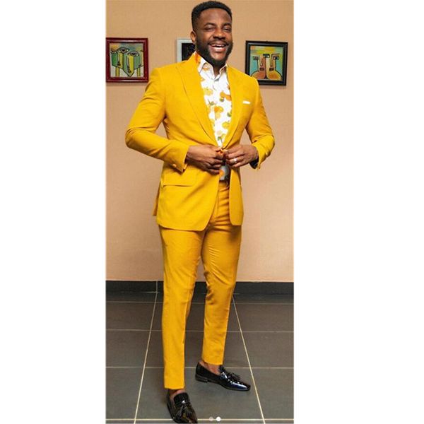 men's suits & blazers custom made yellow mens slim fit two pcs groomsmen wedding tuxedos for men triangle lapel formal prom suit (jacke, White;black
men's suits & blazers custom made yellow mens slim fit two pcs groomsmen wedding tuxedos for men triangle lapel formal prom suit (jacke, White;black