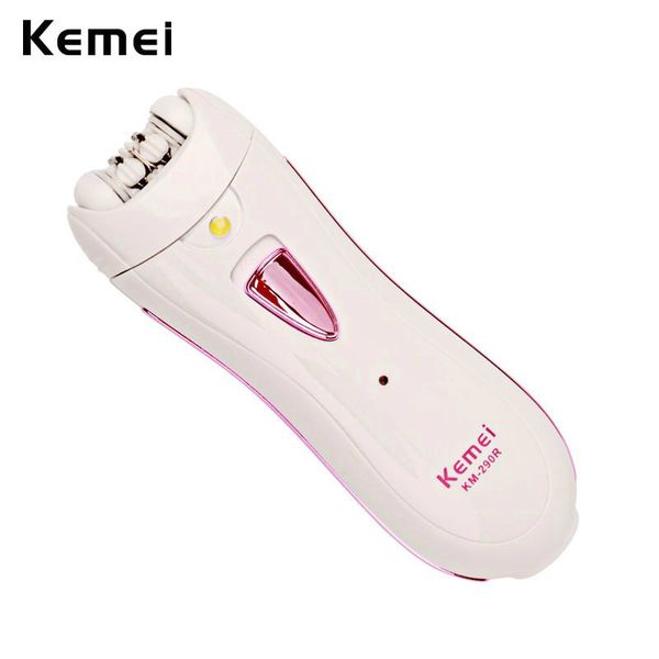 

2016 kemei 290r portable 110 240v rechargeable lady epilator shaver hair removal tool facial body armpit underarm depilatory depilation jmrq
