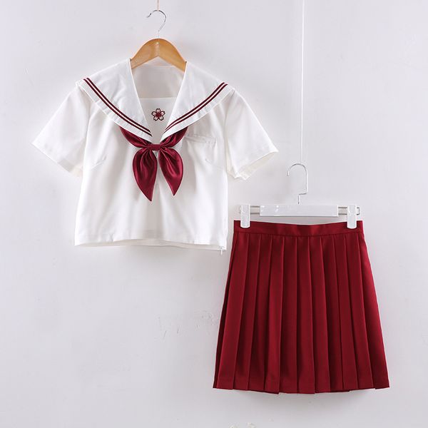 new arrival japanese jk sets school uniform girls sakura embroideried autumn high school women novelty sailor suits uniforms xl, White
new arrival japanese jk sets school uniform girls sakura embroideried autumn high school women novelty sailor suits uniforms xl, White