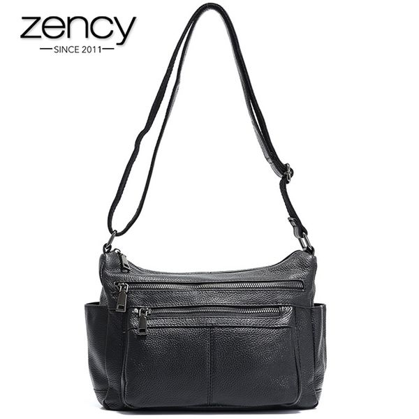 zency large capacity mother's shoulder bag 100% genuine leather classic black many pockets women crossbody bags high quality
zency large capacity mother's shoulder bag 100% genuine leather classic black many pockets women crossbody bags high quality