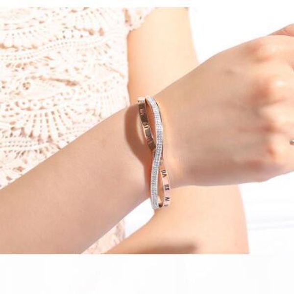 designer jewelry bracelets for women roman letters 18k rose gold plated bangles fashion of shipping, Black
designer jewelry bracelets for women roman letters 18k rose gold plated bangles fashion of shipping, Black