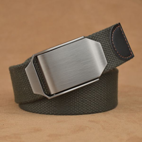 men's canvas belt smooth buckle automatic buckle belts male tactical belt 3.8 cm wide casual outdoor strap, Black;brown
men's canvas belt smooth buckle automatic buckle belts male tactical belt 3.8 cm wide casual outdoor strap, Black;brown