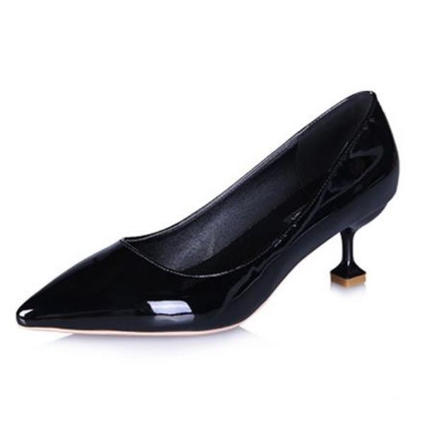2020 new single shoes patent leather pointed shallow mouth with 5cm high heels nude color fine with wild shoes, Black
2020 new single shoes patent leather pointed shallow mouth with 5cm high heels nude color fine with wild shoes, Black
