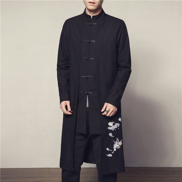 agn3z mid-length linen trench men's windbreaker coat tang suit chinese style autumn wear crane embroidered buckle coat men's fake, Tan;black
agn3z mid-length linen trench men's windbreaker coat tang suit chinese style autumn wear crane embroidered buckle coat men's fake, Tan;black