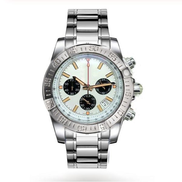 classic chronograph luxury mens designer watches super silver stainless steel chronometer watch avenger reloj 1884 montre de luxe, Slivery;brown
classic chronograph luxury mens designer watches super silver stainless steel chronometer watch avenger reloj 1884 montre de luxe, Slivery;brown