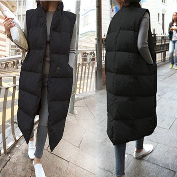 e0yip winter newstyle vest women's korean style long cotton down cotton-padded down jacket vest sleeveless cotton-padded jacket student, Black;white
e0yip winter newstyle vest women's korean style long cotton down cotton-padded down jacket vest sleeveless cotton-padded jacket student, Black;white