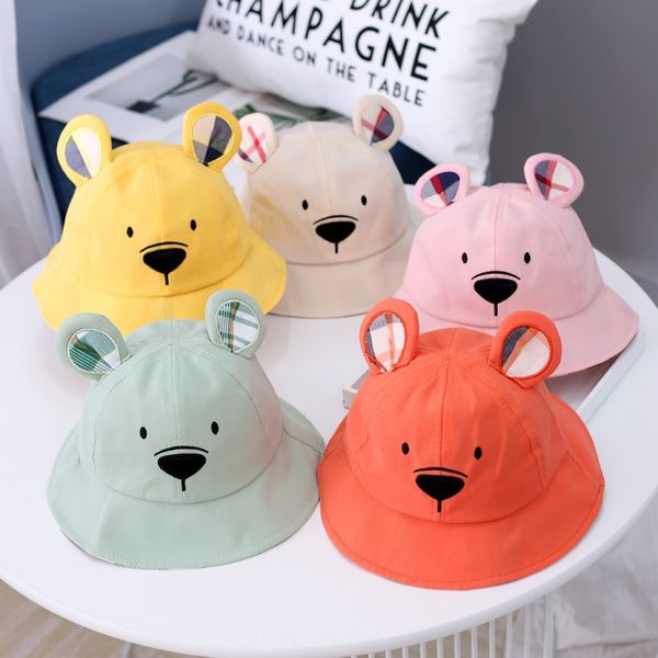 bida children's cartoon bear english baby fisherman summer bucket bucket hat new korean baby sun hat, Blue;gray
bida children's cartoon bear english baby fisherman summer bucket bucket hat new korean baby sun hat, Blue;gray