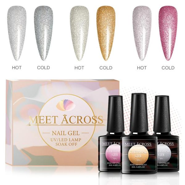 meet across 3pcs/set thermal color changing gel set nail polish glitter temperature soak off uv gel varnish 8ml nail art
meet across 3pcs/set thermal color changing gel set nail polish glitter temperature soak off uv gel varnish 8ml nail art