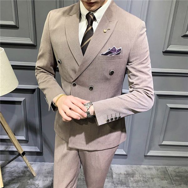 menssuit three-piece banquet wedding business casual bridegroom dress set youth korean style, White;black
menssuit three-piece banquet wedding business casual bridegroom dress set youth korean style, White;black