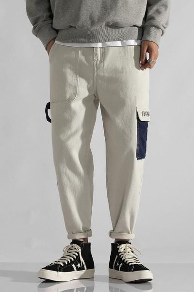 2020 men's straight slim new fashion men's harem pants fashion pants overalls, Blue
2020 men's straight slim new fashion men's harem pants fashion pants overalls, Blue