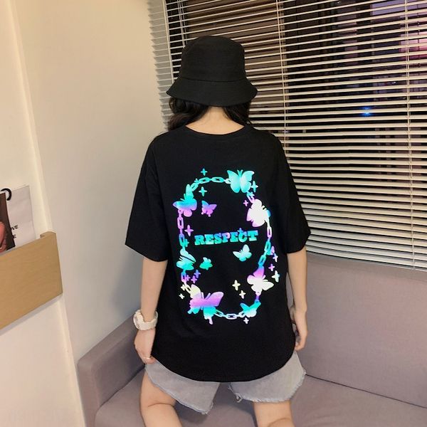 dcoas 2020 butterfly clothing t-shirt clothing new reflective butterfly t-shirt women's summer girlfriends clothes ins trendy mid-lengt, White
dcoas 2020 butterfly clothing t-shirt clothing new reflective butterfly t-shirt women's summer girlfriends clothes ins trendy mid-lengt, White