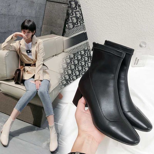 women ankle boots stretch superfine fiber autumn and winter velvet thickening ladies boots elastic boot women's shoes fashion, Black
women ankle boots stretch superfine fiber autumn and winter velvet thickening ladies boots elastic boot women's shoes fashion, Black