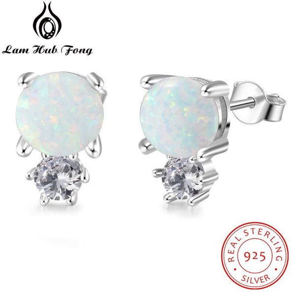 925 sterling silver stud earrings for women cute round white opal stud earrings chic korean fine jewelry gift (lam hub fong, Golden;silver
925 sterling silver stud earrings for women cute round white opal stud earrings chic korean fine jewelry gift (lam hub fong, Golden;silver