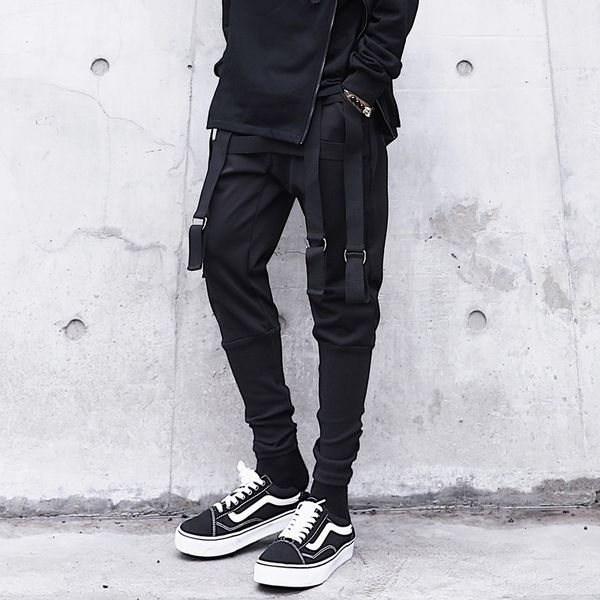 men's pants m-3xl 2021 clothing gd stylist hip hop street fashion ribbon ankle banded harem costumes, Black
men's pants m-3xl 2021 clothing gd stylist hip hop street fashion ribbon ankle banded harem costumes, Black