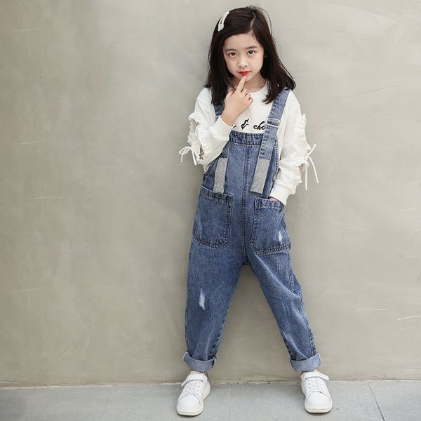 jumpsuits 2021 fashion girls overall kids denim jumpsuit children overalls jeans spring fall pants cowboy pockets outwears 6-16t, Blue
jumpsuits 2021 fashion girls overall kids denim jumpsuit children overalls jeans spring fall pants cowboy pockets outwears 6-16t, Blue
