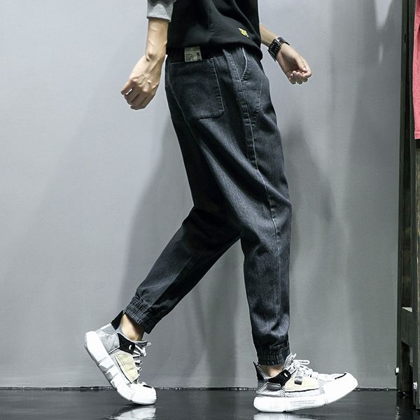 2020 four seasons casual tight casual tight slim skinny men's korean style trendy sports pants men's all-match denim pants, Blue 
2020 four seasons casual tight casual tight slim skinny men's korean style trendy sports pants men's all-match denim pants, Blue