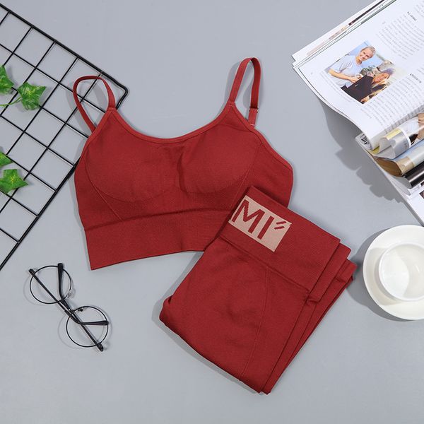high quanlity yoga set fitness clothing sportswear high waist women gym leggings tights padded sports bra 2 pcs sports suit, White;red
high quanlity yoga set fitness clothing sportswear high waist women gym leggings tights padded sports bra 2 pcs sports suit, White;red