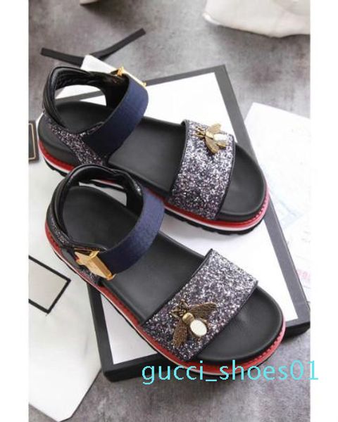new thick bottom leather word with band toe little bee women sandals female summer wild shoes comfortable european and american wave g01, Black
new thick bottom leather word with band toe little bee women sandals female summer wild shoes comfortable european and american wave g01, Black