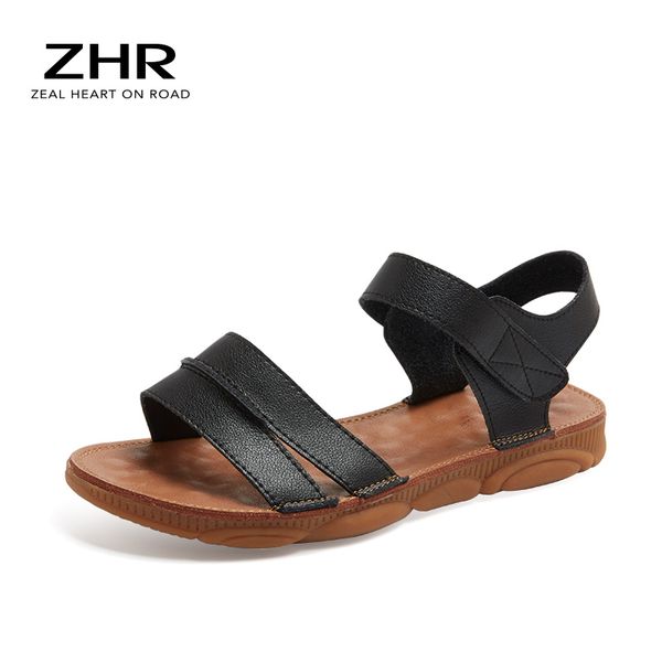 genuine leather women sandals 2020 casual flat sandals women shoes fashion gladiator vintage summer ladies shoes, Black
genuine leather women sandals 2020 casual flat sandals women shoes fashion gladiator vintage summer ladies shoes, Black