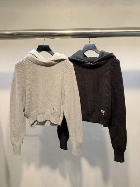 aw autumn winter new hong kong style simple casual loose hooded pull-over knitted short hoodie sweater women, White;black
aw autumn winter new hong kong style simple casual loose hooded pull-over knitted short hoodie sweater women, White;black