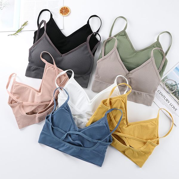 camisoles & tanks women tank crop seamless underwear lingerie fitness sports summer padded camisole female, Black;white
camisoles & tanks women tank crop seamless underwear lingerie fitness sports summer padded camisole female, Black;white