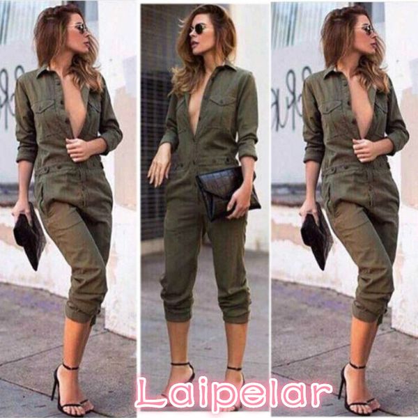 fashion casual army green jumpsuit womens v-neck ladies evening clubwear nightout party playsuit pocket selling, Black;white
fashion casual army green jumpsuit womens v-neck ladies evening clubwear nightout party playsuit pocket selling, Black;white