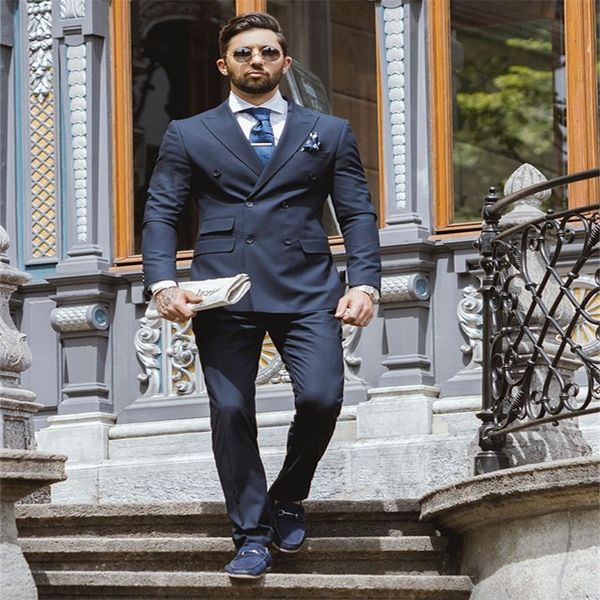 men's suits & blazers 2-piece cotton blend navy formal wedding tuxedos slim fit double breasted men peaked lapel business party blazer, White;black
men's suits & blazers 2-piece cotton blend navy formal wedding tuxedos slim fit double breasted men peaked lapel business party blazer, White;black