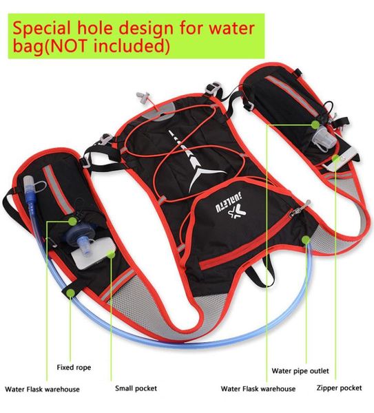 10l Running Nylon Vest Backpack Sports Hydration Cycling Marathon Trail Men Women Bag Waterproof Run Fitness Accessorie