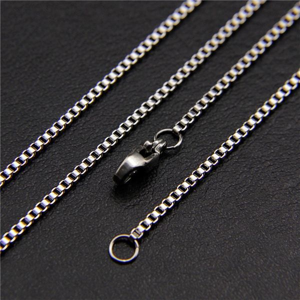45cm boutique stainless steel box chain women's sweater accessories sweater necklace chain accessories color choker necklace white k, Silver
45cm boutique stainless steel box chain women's sweater accessories sweater necklace chain accessories color choker necklace white k, Silver