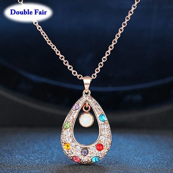 luxury crystal rose gold color necklace&pendants fashion brand engagement jewelry for women party gift colares joias dwn022, Silver
luxury crystal rose gold color necklace&pendants fashion brand engagement jewelry for women party gift colares joias dwn022, Silver