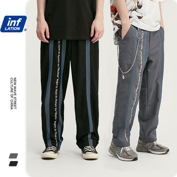 inflation hip hop men polyester straight mens pants regular fit men casual pants full length streetwear 3072s20, Black
inflation hip hop men polyester straight mens pants regular fit men casual pants full length streetwear 3072s20, Black
