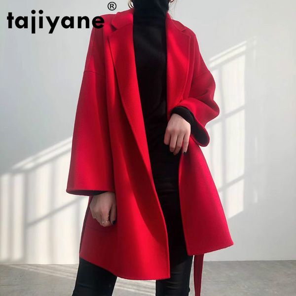 tajiyane women's clothing autumn winter 100% wool jacket woman clothes long coat female coats and jackets women belt zx-20wpy586, Black
tajiyane women's clothing autumn winter 100% wool jacket woman clothes long coat female coats and jackets women belt zx-20wpy586, Black