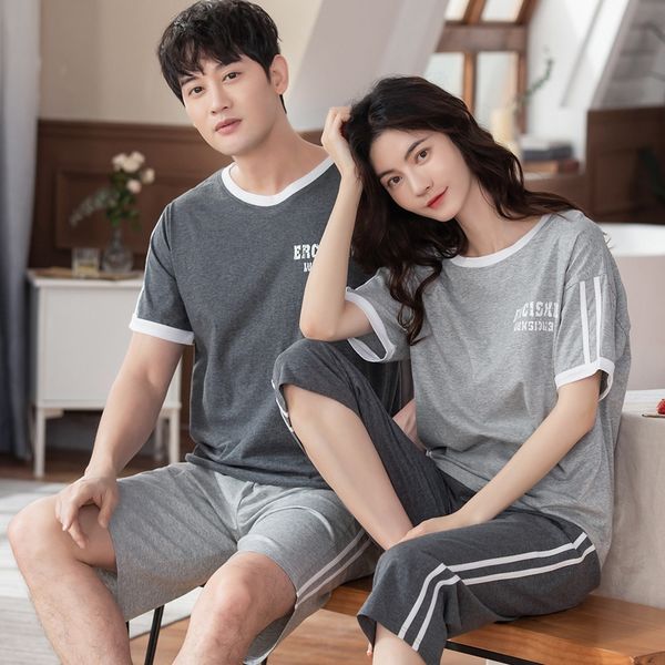 7ggxa new summer couple pajamas women's knitted cotton korean style short sleeve pants suit trousers suit clothes home clothes cotton, Blue;red
7ggxa new summer couple pajamas women's knitted cotton korean style short sleeve pants suit trousers suit clothes home clothes cotton, Blue;red