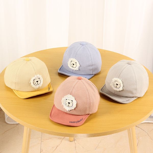 hat autumn thin korean baseball baby style all-match cute cartoon baby cap lion soft eaves baseball cap, Blue;gray
hat autumn thin korean baseball baby style all-match cute cartoon baby cap lion soft eaves baseball cap, Blue;gray