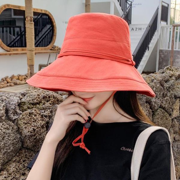 sun hat women summer bucket hats wide brim fisherman hat with windproof rope korean sunhat suncreen beach cap new solid, Blue;gray
sun hat women summer bucket hats wide brim fisherman hat with windproof rope korean sunhat suncreen beach cap new solid, Blue;gray