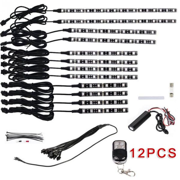 12pcs rgb glitter strip light bar led neon lamp decor for motorcycle led strips with remote control wireless receiver
12pcs rgb glitter strip light bar led neon lamp decor for motorcycle led strips with remote control wireless receiver