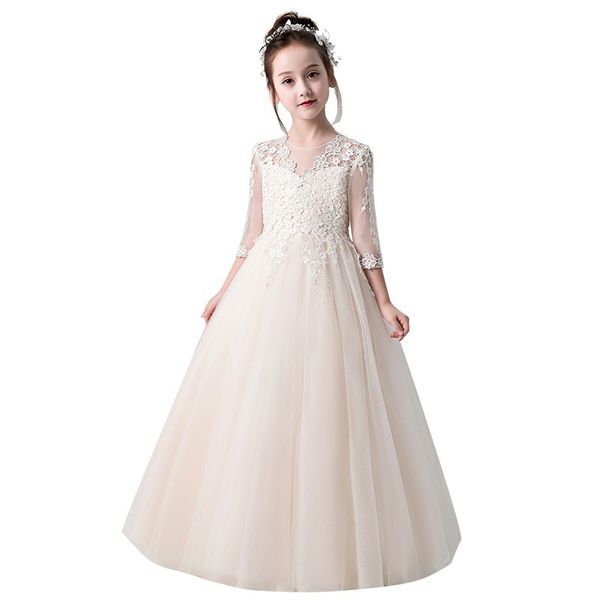 new first communion dresses for girls champagne o-neck ball gown lace appliques flower girl dresses for weddings, Red;yellow
new first communion dresses for girls champagne o-neck ball gown lace appliques flower girl dresses for weddings, Red;yellow