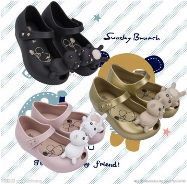 mini melissa melissa the same style bear sandals children's shoes shoes jelly children's sandals, Black;red
mini melissa melissa the same style bear sandals children's shoes shoes jelly children's sandals, Black;red