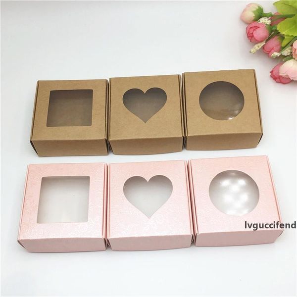 wholesale 50pcs kraft paper box transparent pvc window soap boxes jewelry gift packaging box wedding favors candy box t200229
wholesale 50pcs kraft paper box transparent pvc window soap boxes jewelry gift packaging box wedding favors candy box t200229