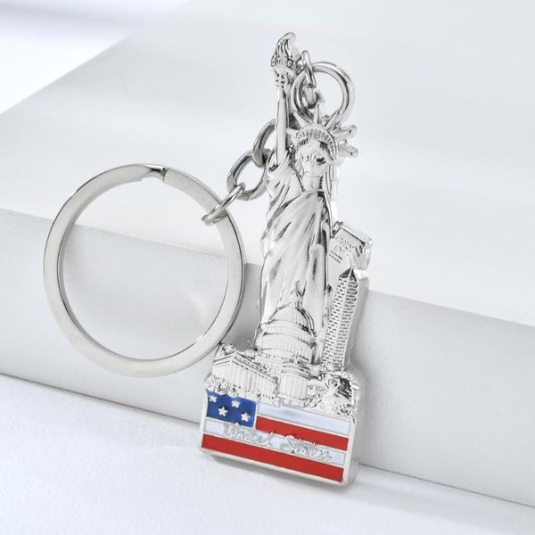 vicney new arrival 3d keychain zinc alloy statue of liberty key chain as gift for friend souvenir keyring, Silver
vicney new arrival 3d keychain zinc alloy statue of liberty key chain as gift for friend souvenir keyring, Silver