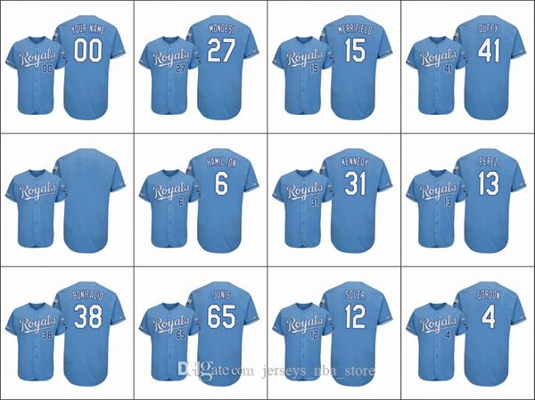 kansas city royals men #4 alex gordon 13 salvador perez 6 billy hamilton women youth 150th anniversary flex base custom jersey, Blue;black
kansas city royals men #4 alex gordon 13 salvador perez 6 billy hamilton women youth 150th anniversary flex base custom jersey, Blue;black
