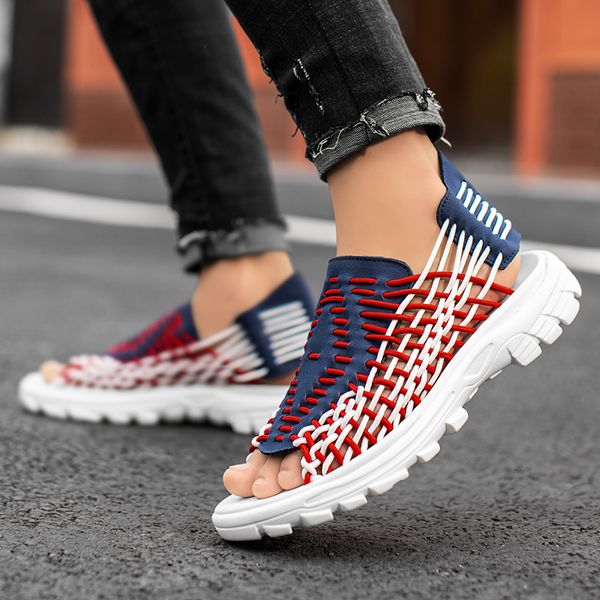 woven sandals man summer casual shoes stripe sandals rubber mens ethnic shoes zapatillas de plataforma verano 2020 beach, Black
woven sandals man summer casual shoes stripe sandals rubber mens ethnic shoes zapatillas de plataforma verano 2020 beach, Black