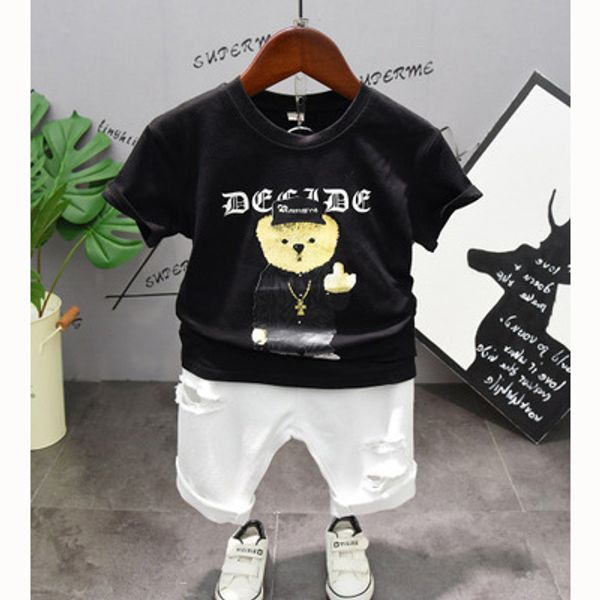 boys designer cartoon suits kids 2020 new two-piece set children t-shirt + pants fashion print wild suits boys casual summer bear sets, White
boys designer cartoon suits kids 2020 new two-piece set children t-shirt + pants fashion print wild suits boys casual summer bear sets, White