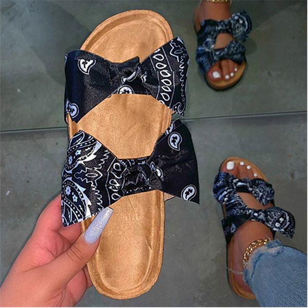 women bowtie slippers ladies print flat women's fashion comfortbale slides woman summer female outdoor beach shoes plus size, Black
women bowtie slippers ladies print flat women's fashion comfortbale slides woman summer female outdoor beach shoes plus size, Black