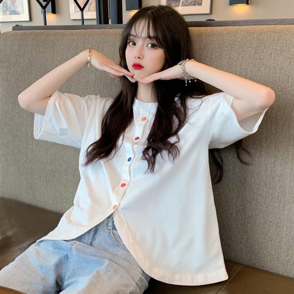 brand women shirt summer new 2020 casual fashion black white & shirts korean women half sleeves chic clothes
brand women shirt summer new 2020 casual fashion black white & shirts korean women half sleeves chic clothes