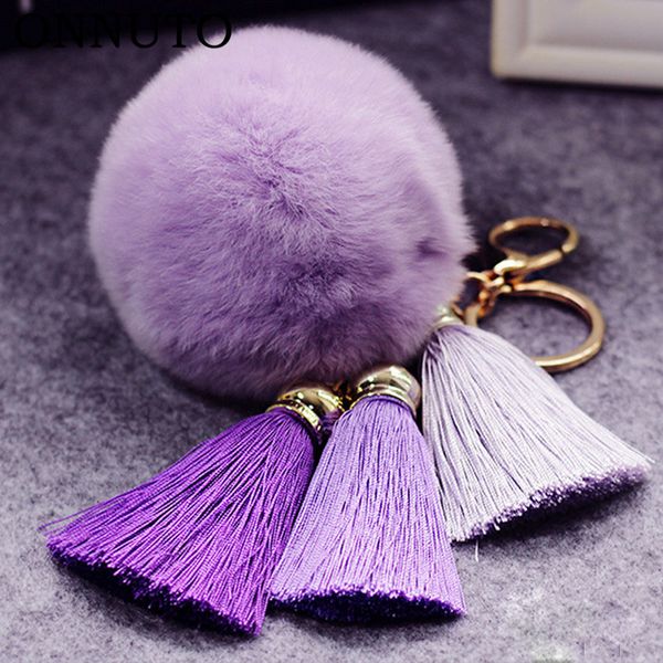 fashion women faux fur cony hair ball pompom charm thrice tassel keychain handbag key ring pendant, Silver
fashion women faux fur cony hair ball pompom charm thrice tassel keychain handbag key ring pendant, Silver