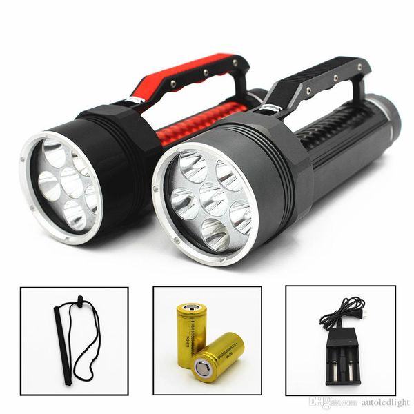 diving light 6 x l2 7200lm diving flashlight waterproof lamp scuba submersible underwater 100m work torch with batteries
diving light 6 x l2 7200lm diving flashlight waterproof lamp scuba submersible underwater 100m work torch with batteries